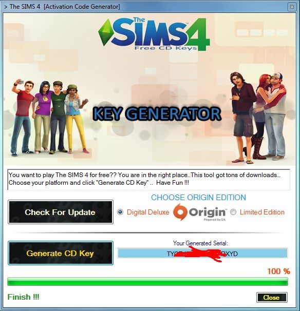 Sims 4 cd key free
